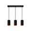 CHLOE GU10 x3 IP20 pendant lamp black golden rectangular base thumbnail 7