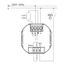 Concealed thermostat as a room controller with limiter function, AC 230V, 1NO contact, 10 A, white backlighting thumbnail 4