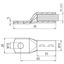 Crimped cable lug DIN 46235 95 mm² M10 Cu/gal Sn with nickel barrier l thumbnail 2