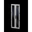 Sheet steel glazed door, vertically divided for VX IT, 800x2200 mm, RAL 7035 thumbnail 2
