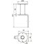 Flat steel earthing bridge, conn. plate with M16 thread D 50mm h 402mm thumbnail 2