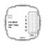 UP room controller, RAL9016 glossy 50x50, 5-30C, AC 230V, 16 A relay output 1 NO contact, PWM / 2 point control, switch, TA, LED displays thumbnail 3