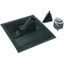 Roof bushing set (black) w. aluminium roof tile f. D 10/16/48mm thumbnail 1