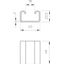 DSK 25 A2 Spacer for use in US 3 support 46x40x22,5 thumbnail 2