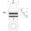 V-TEC VM50 EMV-K Cable gland EMV contact spring-shielded cable M50 thumbnail 2