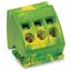 Ground busbar terminal block for (10 x 3) mm busbars 3-pole green-yell thumbnail 2