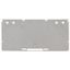 Separator plate 2 mm thick 157 mm wide gray thumbnail 2