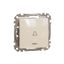 Sedna Design & Elements, 1-way Push-But 10A Blue Loc LED Bell Sym, beige thumbnail 3