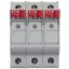 Fuse-holder, LV, 30 A, AC 600 V, 10 x 38 mm, 3P+N, UL, IEC, DIN rail mount thumbnail 1