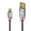 0.5m  USB 2.0 Type A to Micro-B Cable, Cromo Line USB Type A Male to Micro-B Male thumbnail 1