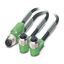 SAC-3P-M12Y/2X3,5-PUR/M12FRBNLY - Sensor/actuator cable thumbnail 1