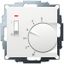 UP room controller, RAL9016 matt 55x55, 5-30C, AC 24V, 1 opener 10 A at DC 24 V 100 W, temperature reduction approx. 4K thumbnail 1