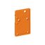 End plate snap-fit type 1.5 mm thick orange thumbnail 1