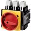 Main switch, P5, 250 A, flush mounting, 3 pole, 1 N/O, Emergency switching off function, With red rotary handle and yellow locking ring, Lockable in t thumbnail 5