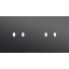 Twofold faceplate, horizontal 71 mm centre distance, for double switch thumbnail 2