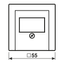 Centre plate for loudspeaker socket A569PLTAL thumbnail 4