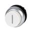 Pushbutton, RMQ-Titan, Extended, momentary, White, inscribed, Bezel: titanium thumbnail 2