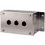 Surface mounting enclosure, stainless steel, 3 mounting locations thumbnail 1