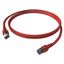 Patchcord RJ45 shielded Cat.6a 10GB, LS0H, red,     3.0m thumbnail 3