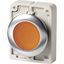 Illuminated pushbutton actuator, RMQ-Titan, flat, momentary, orange, blank, Front ring stainless steel thumbnail 1