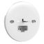 Exxact luminaire outlet DCL flush for ceiling screwless earthed white BP thumbnail 2