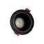 FIALE COMFORT ANTI - GLARE GU10 250V IP20 FI85x50mm BLACK round, reflector black, adjustable thumbnail 13