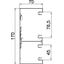 GS-D70170RW Device installation trunking asymmetrical 70x170x2000 thumbnail 2