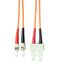 FO Patchcord Duplex ST/SC,62,5/125æm OM1, LS0H, orange, 3m thumbnail 1