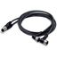 Sensor/Actuator cable 2xM12 socket angled M12A plug straight thumbnail 1