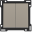 Finishing set for two-circuit switch, two-way switch + N.O. push butto thumbnail 2