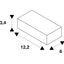 EUTRAC feed-in for 3-phase recessed track, white RAL 9016 thumbnail 2