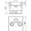 ANT-3SD RW1 Antenna socket single socket, Radio-TV-SAT 45x45mm thumbnail 2