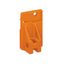 End plate snap-fit type 1.5 mm thick orange thumbnail 1