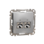 Double DATA Outlet CAT 6 STP, Sedna Design & Elements, RJ45, Aluminium thumbnail 5