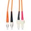 FO Patchcord Duplex SC/FC,62,5/125æm OM1, LS0H, orange, 2m thumbnail 1