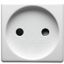 FRENCH STANDARD SOCKET-OUTLET 250V ac - 2P 16A - 2 MODULES - SYSTEM WHITE thumbnail 2