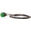 Indicator light, Flat, Cable (black) with non-terminated end, 4 pole, 3.5 m, Lens green, LED green, 24 V AC/DC thumbnail 3