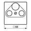 Centre plate for TV-FM-SAT socket A561PLSATCH thumbnail 3