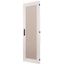 Section door with glass window, closed IP55, left or right-hinged, HxW = 1800 x 1000mm, grey thumbnail 1