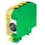 AL/CU universal rail-mounted terminal block ZGG1x16...70z-g yellow-green thumbnail 1