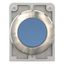 Pushbutton, RMQ-Titan, flat, maintained, Blue, blank, Front ring stainless steel thumbnail 4