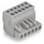 1-conductor female connector, angled CAGE CLAMP® 2.5 mm² gray thumbnail 1