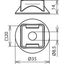 Plastic base grey  H 10mm  D 35mm f. conductor and rod holders thumbnail 2