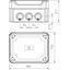 T 100 HD TR Junction box with high transparent cover 150x116x83 thumbnail 2