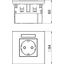 SDE-RW D0RT1B Socket unit for single Modul 45 84x84x59mm thumbnail 2