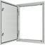 3-component flush-mounting door frame with door, double-bit lock, IP54, HxW=1560x600mm thumbnail 2