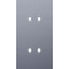 Twofold faceplate, vertical 71 mm centre distance, for double switch f thumbnail 1