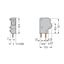 Stackable PCB terminal block 2.5 mm² Pin spacing 5/5.08 mm gray thumbnail 4