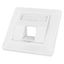 Outlet empty 1 module (SFA)(SFB), 80x80mm, angled, RAL9010 thumbnail 5