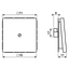 Cable outlet w.centre plate and insert AL2990AD thumbnail 4